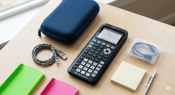 Upgrade Your TI Calculator: Essential Accessories Calculator, case, and cables